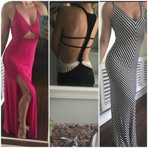 BUNDLE of THREE spring/summer maxi dresses!